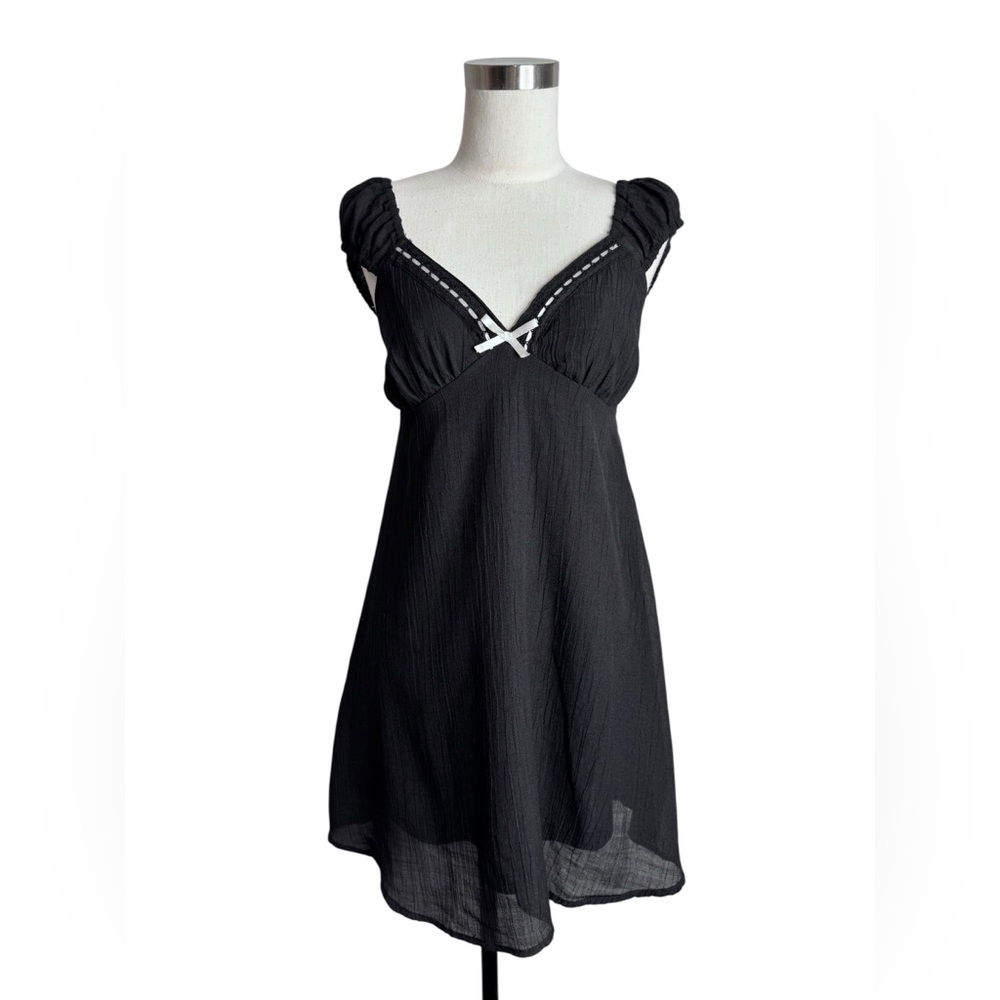 Indulge 90’s Y2K Babydoll Empire Waist Lingerie Mini Dress Small - Picture 3 of 6